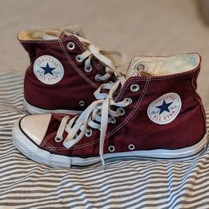 Converse All Star High Tops Maroon